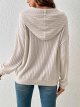 Women's Drawstring Long Sleeve Hoodies Pocket Front Casual Sweatshirt Tops