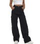 Women's High Waist Cargo Jeans Flap Pocket Baggy Cargo Pants  Wide Leg Denim Jeans.