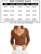 Women's Fall Clothes Sexy Twist Knot Top Ribbed Knit Long Sleeve Pullover Sweater Tops