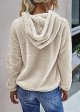 Winter Women's Plush Fleece Hoodie Sweatshirt Casual Long Sleeve Pullover With Pockets