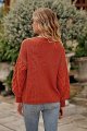 Women's Pullover Sweater Casual Long Sleeve Crewneck Loose Chunky Knit Jumper