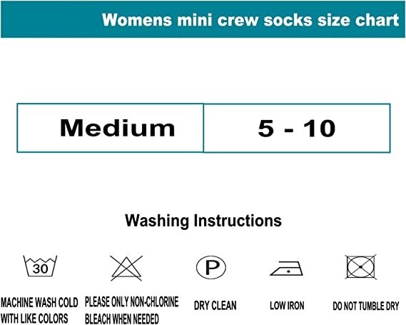 Womens Mini Crew Ankle Socks Pure Cotton Athletic Casual Socks for Women (3 Pairs)